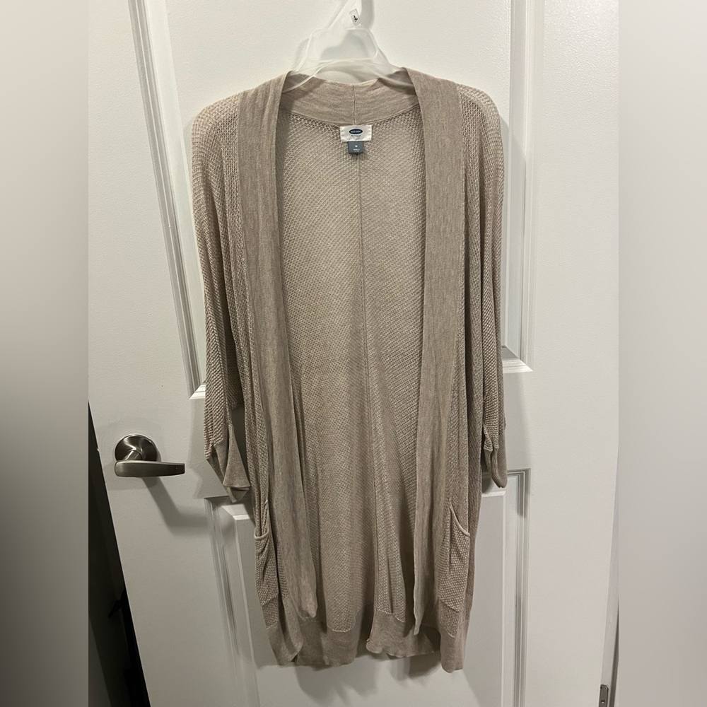 Beige Old Navy Cardigan